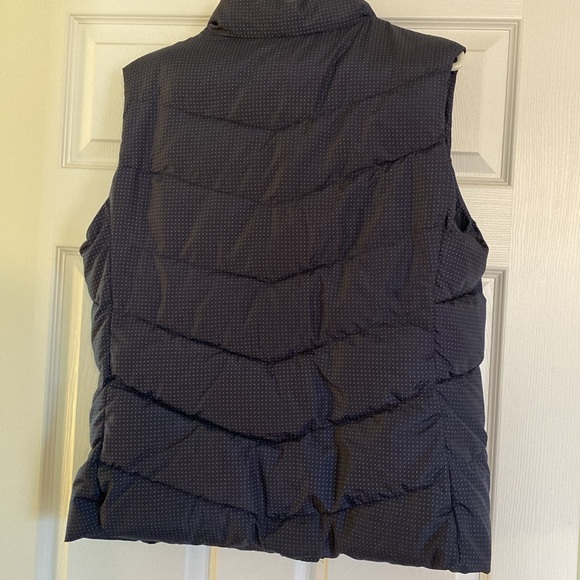 GAP puffy vest, XL, navy with small polka dots - Picture 4 of 6